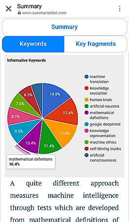 SummarizeBot : Keywords Extraction screenshot