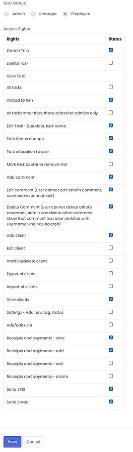 TaxAdda PMS screenshot