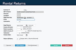 Rental Returns