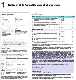 Meeting of Shareowners