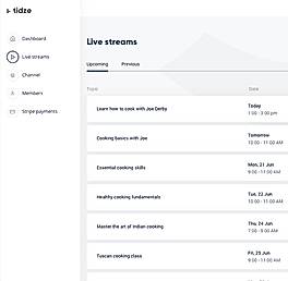Tidze screenshot
