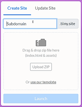 tiiny.host screenshot