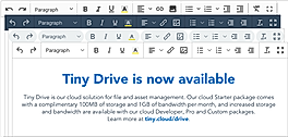 Customized Toolbar