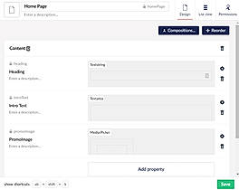 Umbraco Heartcore : Document screenshot