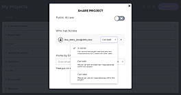 Sharing functionality