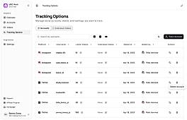 Tracking options