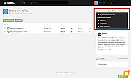 Organization Menu