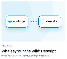 Whalesync in the Wild: Descript