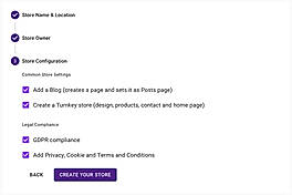 Store Configuration