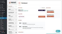 wp rocket main dashboard