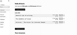 Writerie screenshot