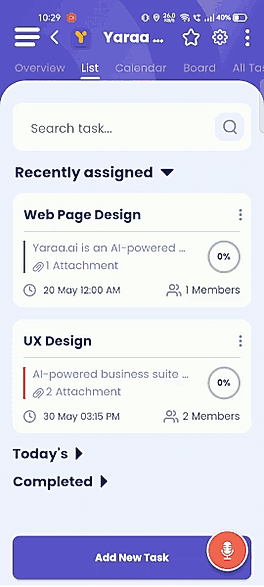 Tasks Details screenshot