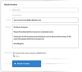 Email Invoice