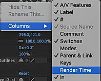 Render Time Settings