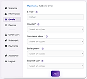 Adding New Email