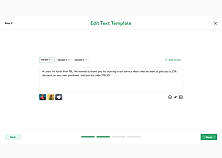 Edit Text Templates