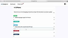 Changefeed : Dashboard screenshot