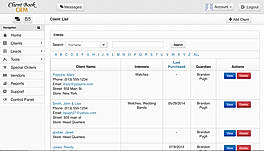 Client Book CRM screenshot