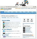 DeskAway screenshot: Deskaway Dashboard