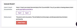 Import and export in Document360