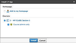Install LTI App