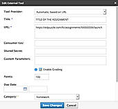 Edit External Tool
