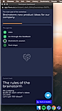 Participant dashboard screenshot