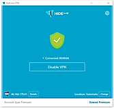 Hide.me screenshot