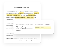 Contract screenshot