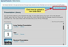 Upload Slides