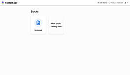 Matterbase screenshot