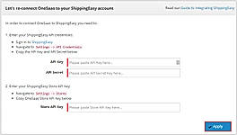 OneSaas screenshot: An example of how OneSaas syncs with ShippingEasy accounts