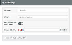 Site setup