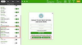 Social Signup Buttons