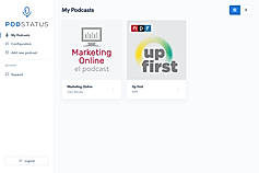 Podstatus screenshot