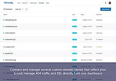 Multiple domain names screenshot
