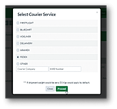 Select courier service