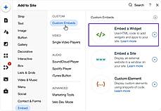 Embed an iframe into website