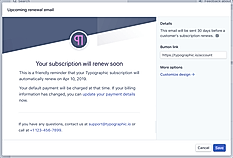 Upcoming renewal 1