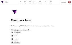Feedback Form screenshot
