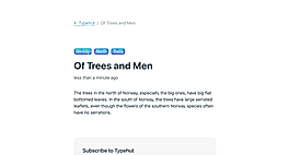 Built-in email subscriptions
