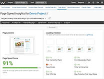 WebCEO’s Page Speed tool