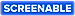 Screenable logo