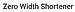 Zero Width Shortener logo