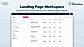 Landing Page Workspace