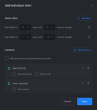 Add Individual Alerts