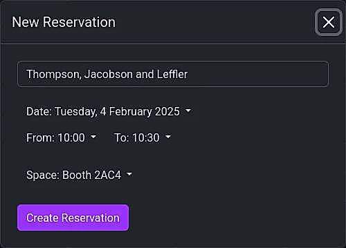 New Reservation