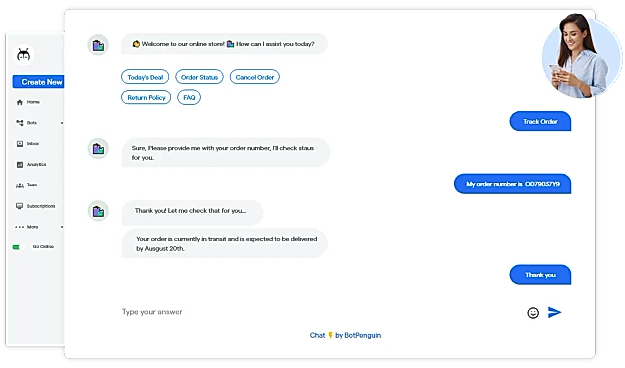 Conversational Landing Page