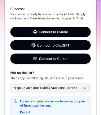 Connect Tools (Step-2)