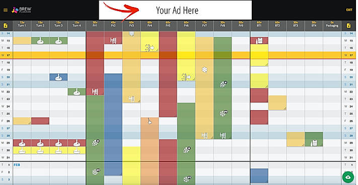 BrewPlanner Banner Advertising